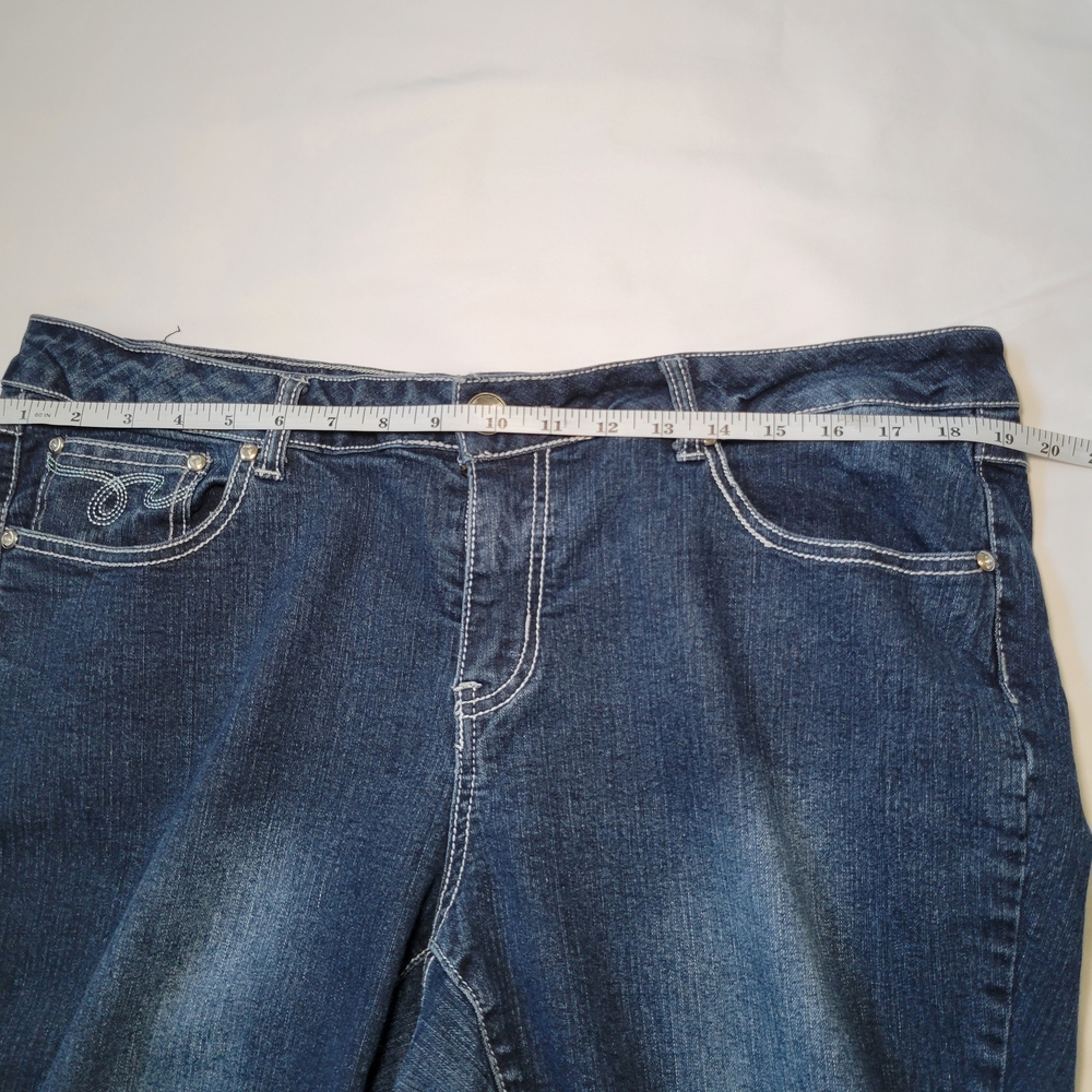 One‎ 5 One Dark Blue Straight Leg Jeans - Picture 12 of 14